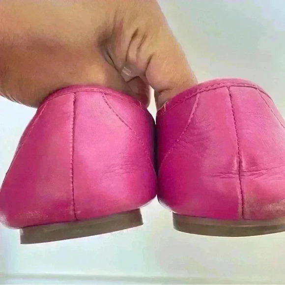 MICHEAL KORS FUSHIA MAUVE DELPHINE BALLET SHOES SIZE 40 GENUINE LEATHER - Picture 6 of 7